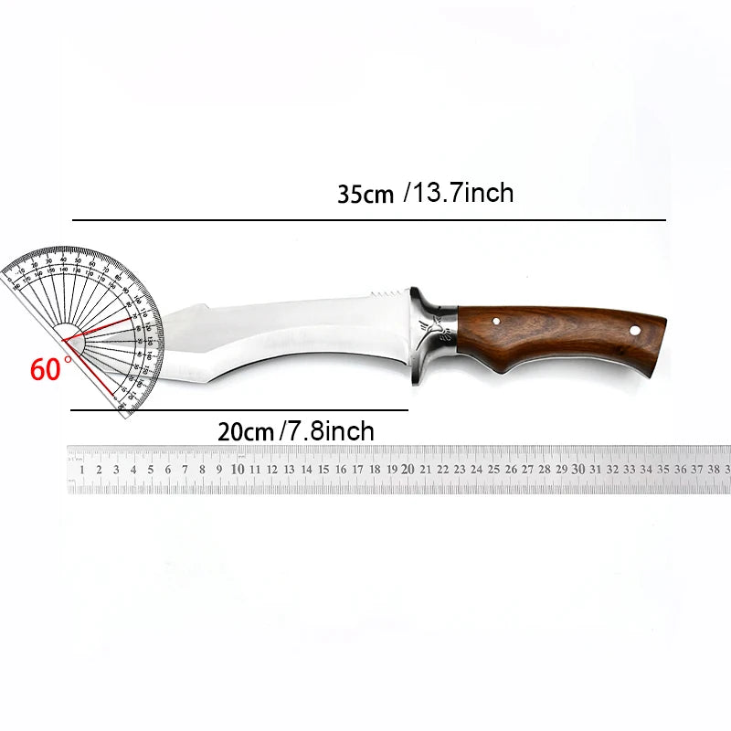 Japanese Chef's Knife – Sharp Stainless Blade & Wood Handle Chef's Kitchen Knife Axl
