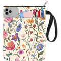 Flower Book Sleeve – Washable Fabric Cover with Zipper & Pocket Fabric Book Cover Axl AECH04-12903