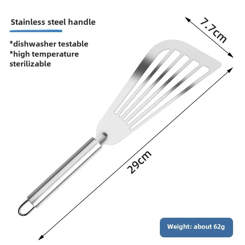 Stainless Steel Frying Spatula – Heat-Resistant Kitchen Turner Cooking Spatula Axl Stainless steel mode