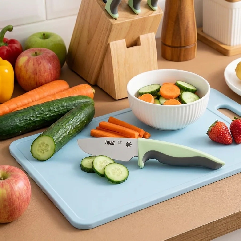 COOKCRAZE Kids Safety Kitchen Knife – Fruit & Veg Cutter for Children Children's Kitchen Knife Axl