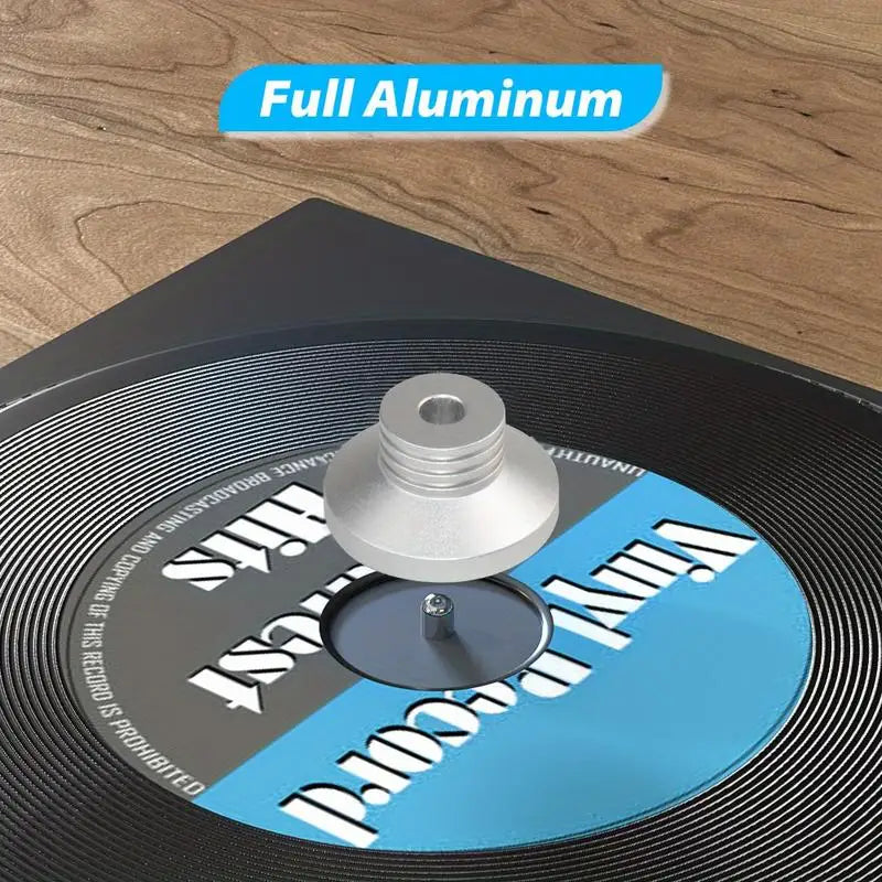 Aluminum 45 RPM Turntable Adapter for 7-Inch Vinyl Records Turntable Adapter Axl