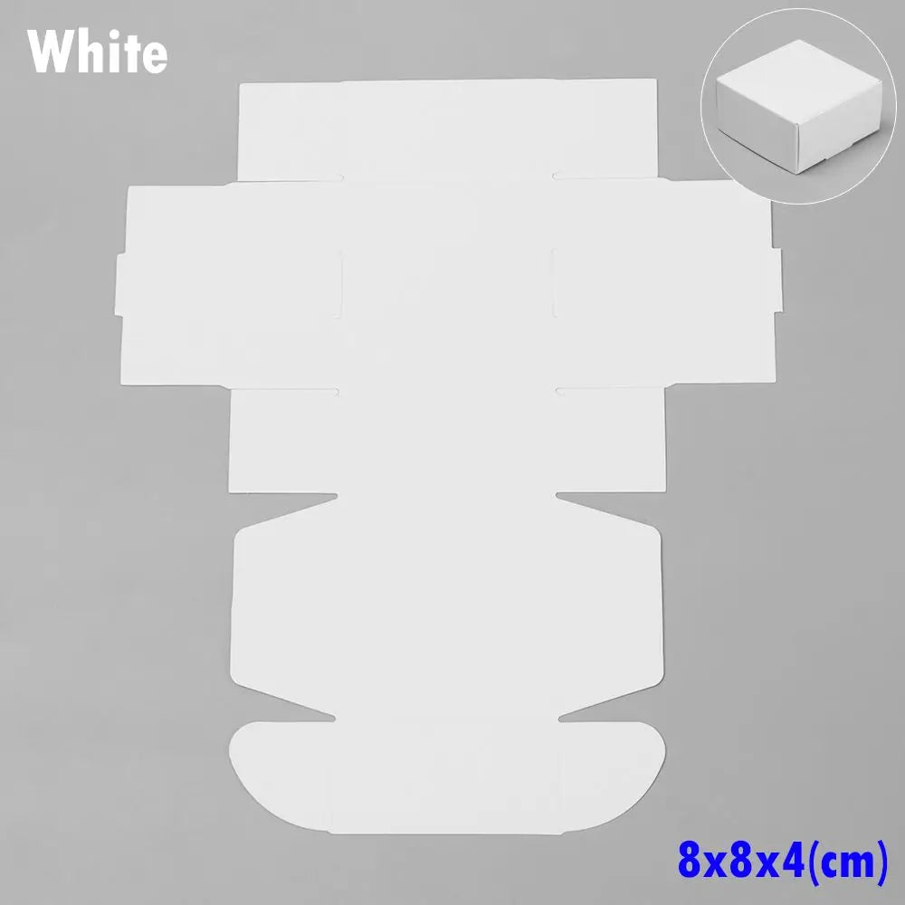 10-Pack Kraft Paper Gift Boxes – 9 Sizes Brown White Black