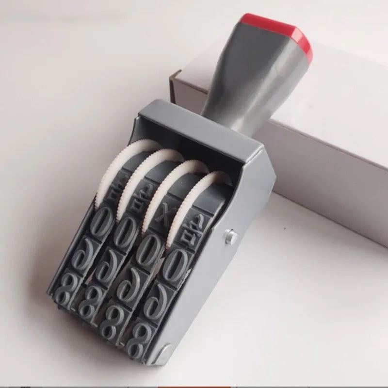 4-Digit Rotary Number Rubber Stamp – Wide Application Seal Rotary Number Stamp Axl