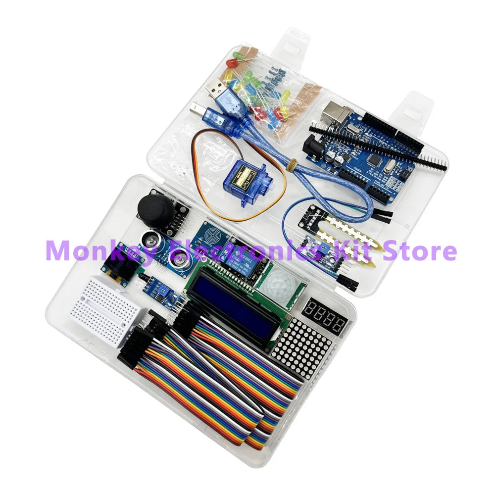 OLED Starter Learning Kit – R3 Board & LCD 1602 for Beginners Electronics Learning Kit Axl