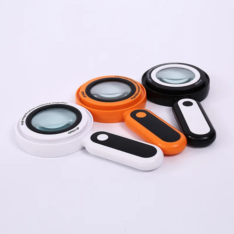Dual Lens LED Magnifying Glass 10X 30X – Handheld Magnifier LED Magnifying Glass Axl