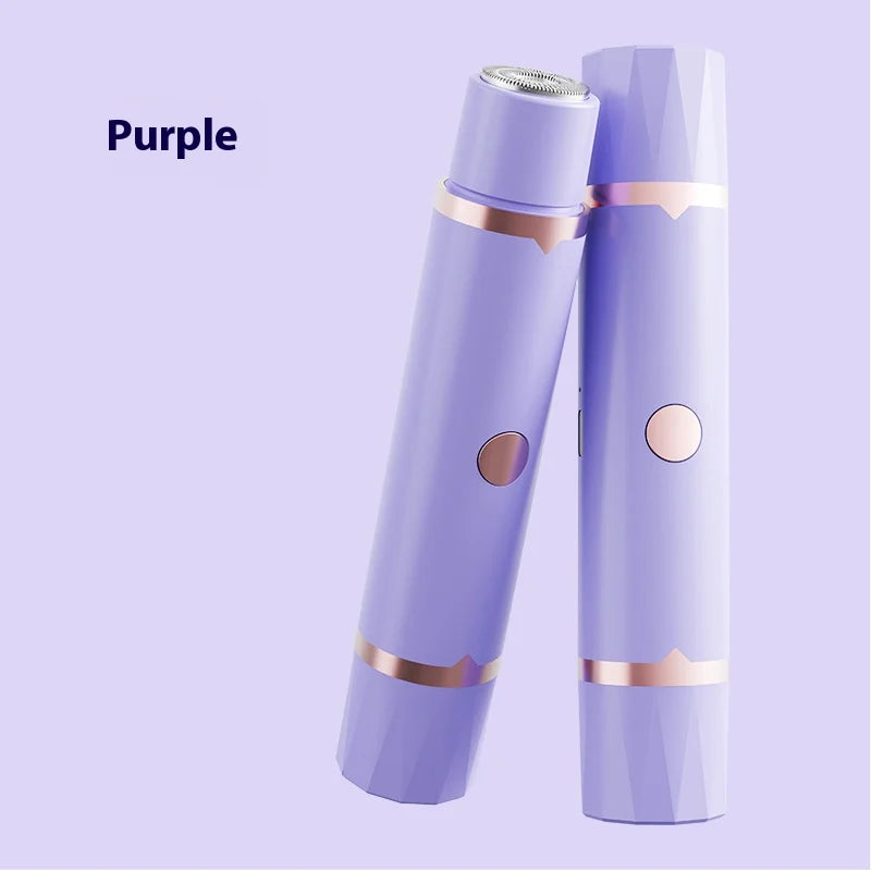 Double-Head Body Hair Trimmer – Face, Body & Intimate Areas Body Hair Trimmer Axl purple