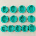 13-Pc 3D Doll Face Silicone Mold Set – Fondant & Chocolate Silicone Baking Mold Axl 13pcs