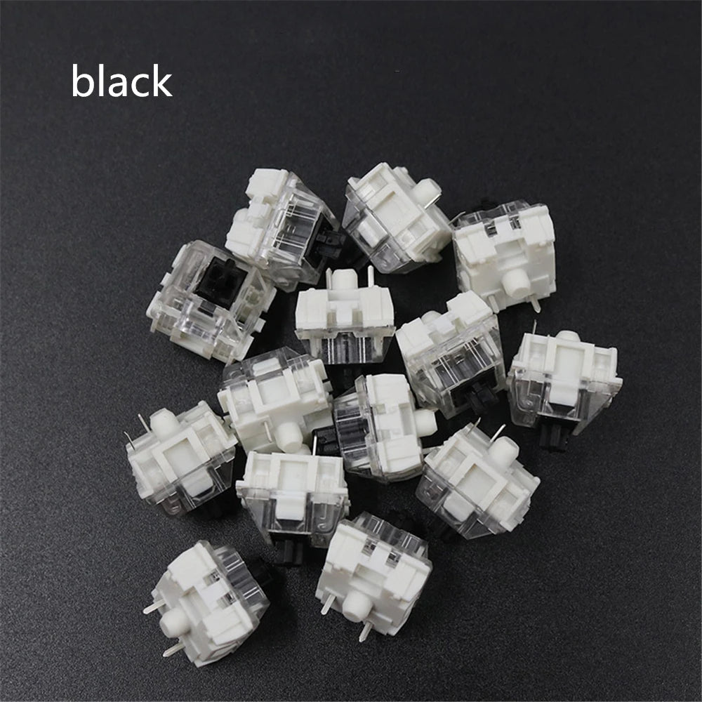 100 Pcs MX Mechanical Keyboard Switches – 3-Pin CIY SMD Black Blue Keyboard Switches Axl