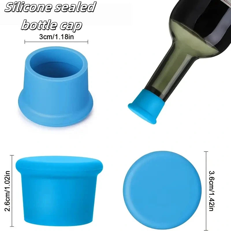 Silicone Wine Stopper – Reusable Leak-Proof Bottle Cap Wine Stopper Axl