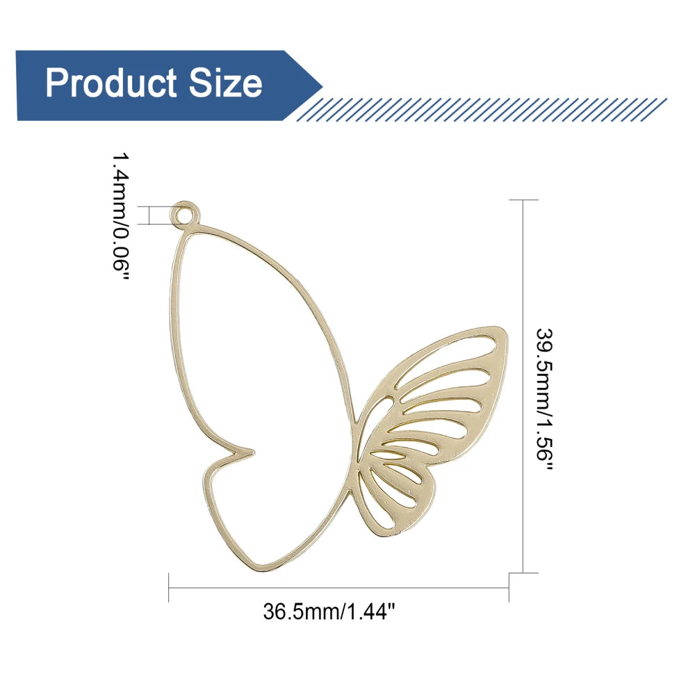 30pcs Heart Open Back Bezel Pendants – Zinc Alloy Resin Frames Jewelry Bezel Charms Axl AECH04-02066