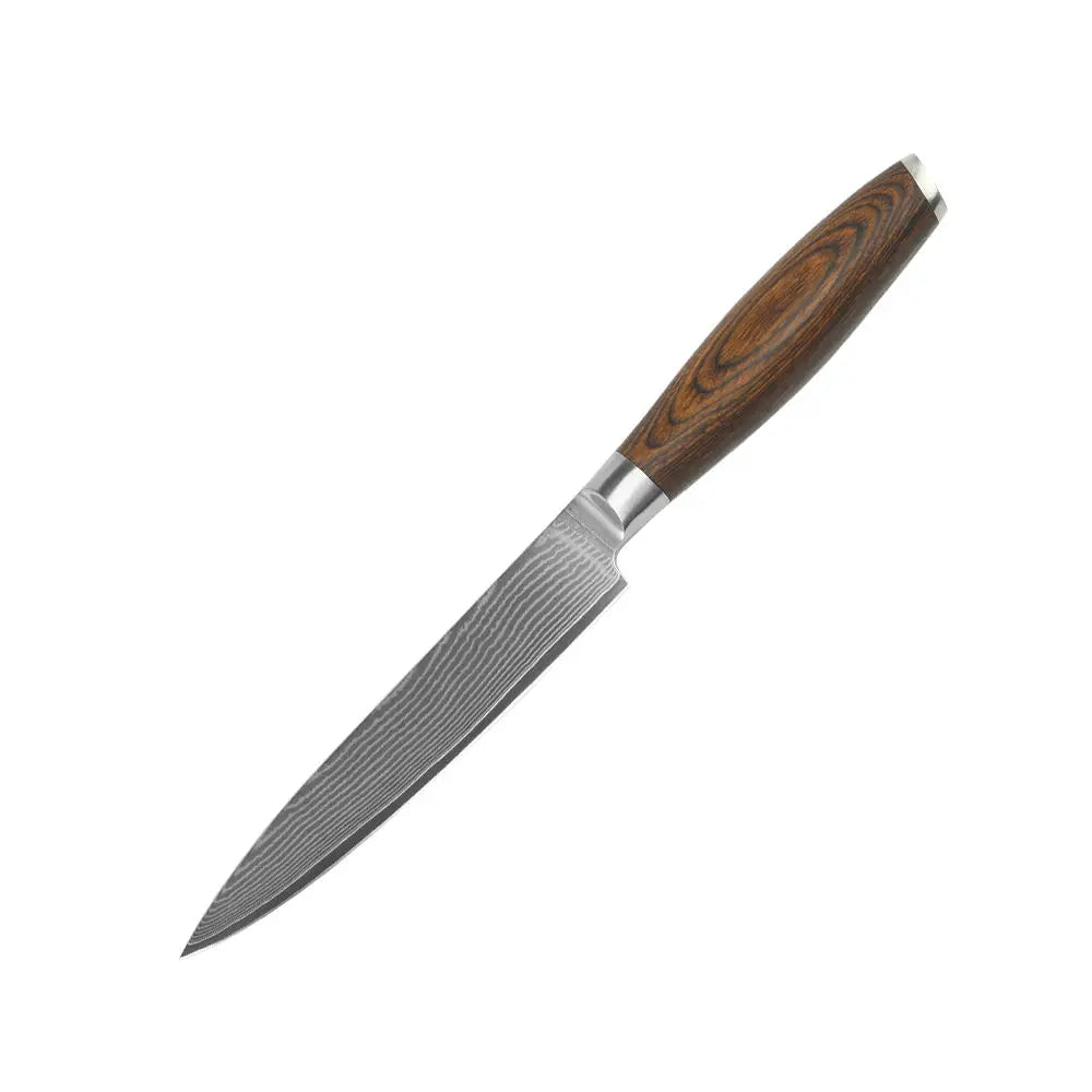 VG10 Damascus Steel 8" Japanese Chef Knife with Gift Box Damascus Chef Knife Axl 5.5 in Peel knife China Mainland