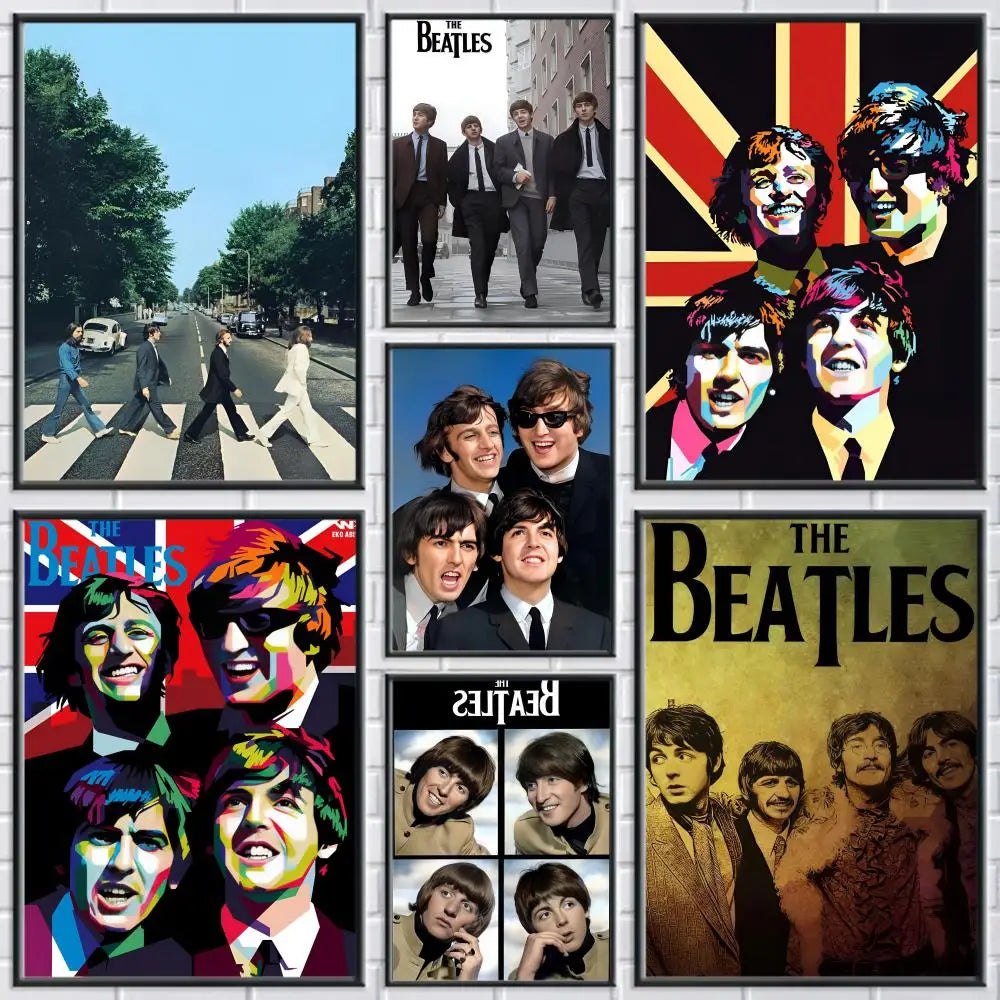Beatles Canvas Wall Art – Unframed Music Poster Print Canvas Wall Art Axl