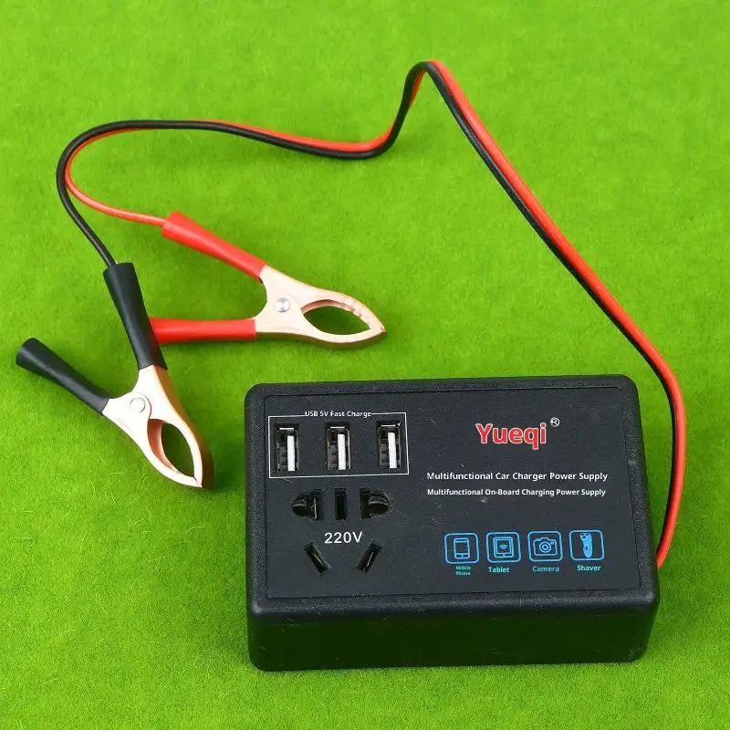 200W Car Power Inverter 12V/24V to 220V with USB Port Car Power Inverter Axl