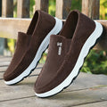 Men's Canvas Slip-On Loafers – Lightweight Casual Boat Shoes Men's Slip-On Loafers Axl Brown 42