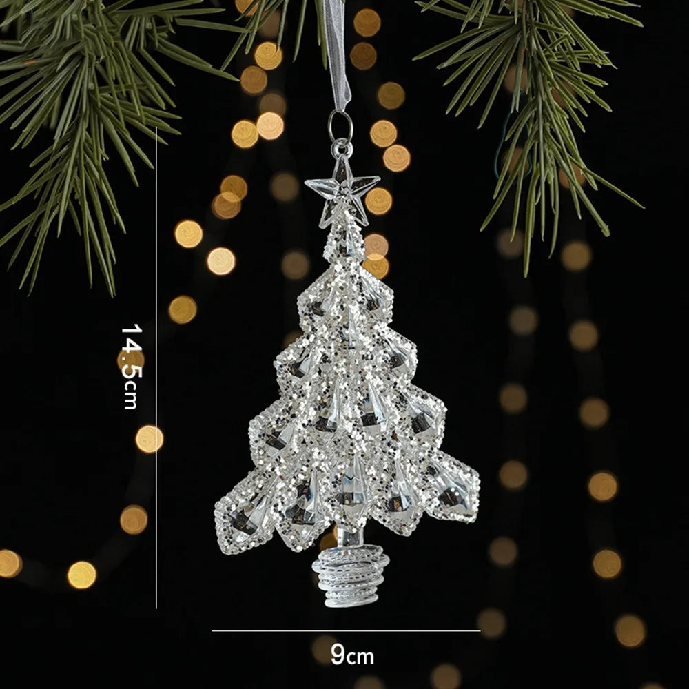 Acrylic Crystal Snowflake Christmas Tree Ornament Pendant Christmas Ornament Axl Style 5