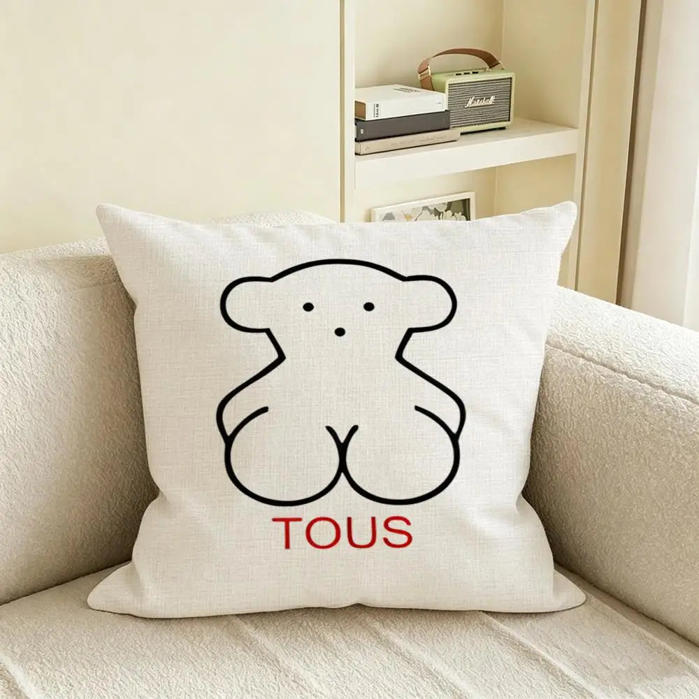 Natural Linen Cushion Covers – Sofa, Bed & Chair Décor Linen Cushion Cover Axl White8 60X60cm