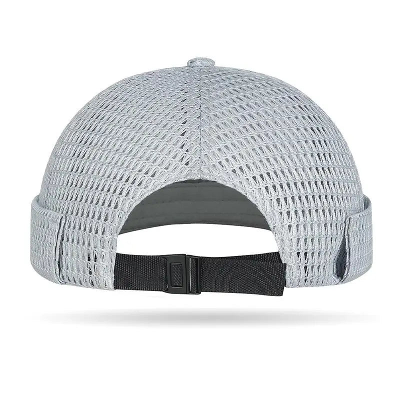 Adjustable Mesh Brimless Beanie Hat – Breathable Docker Cap Brimless Beanie Hat Axl