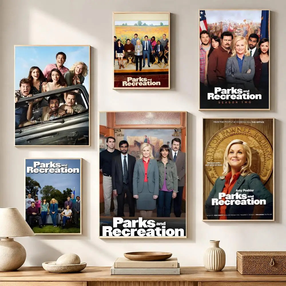 Parks & Recreation TV Poster – HD Waterproof Wall Sticker Wall Poster Sticker Axl
