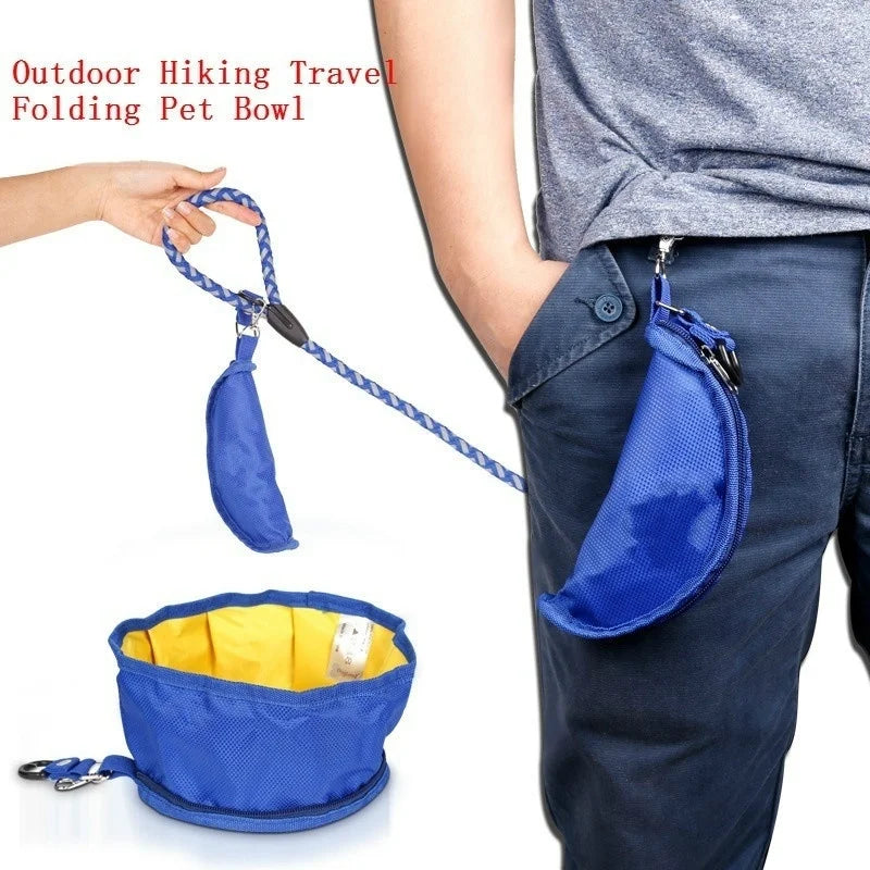 1100ml Foldable Dog Travel Bowl – Portable Collapsible Pet Bowl Foldable Pet Bowl Axl