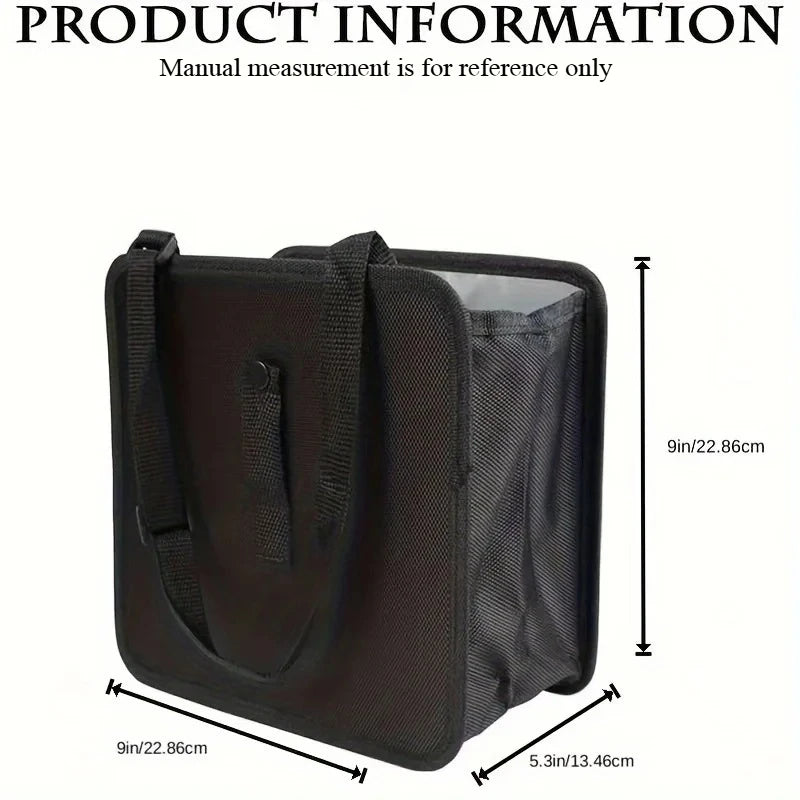 Car Trash Can – Folding Hanging Oxford Storage Bag with Zipper Car Storage Organizer Axl