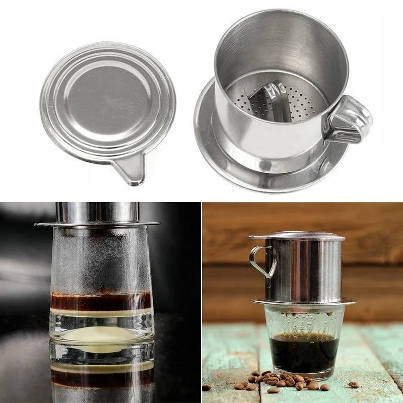 Vietnamese Stainless Steel Coffee Drip Filter – Portable & Reusable Coffee Drip Filter Axl Default Title