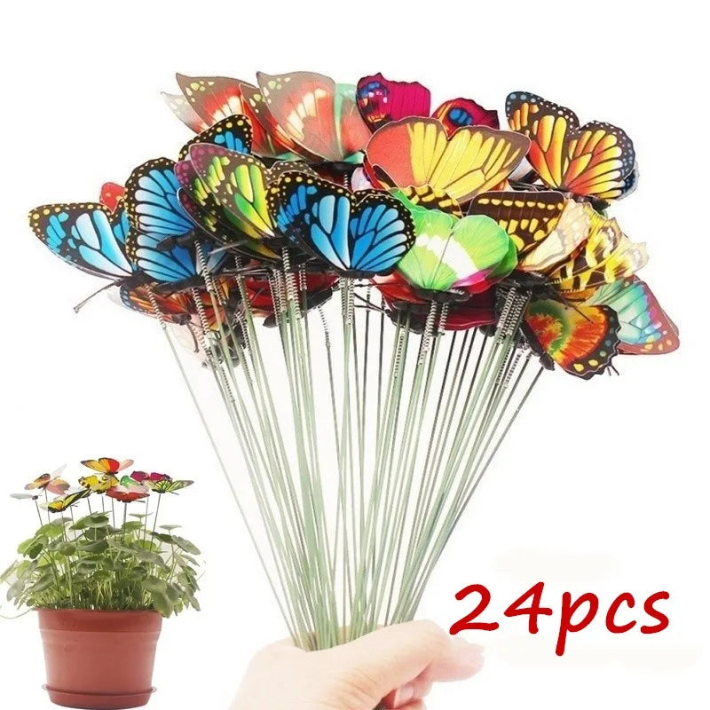 Colorful Butterfly Garden Stakes – Whimsical Yard & Pot Decor Garden Butterfly Stakes Axl Default Title