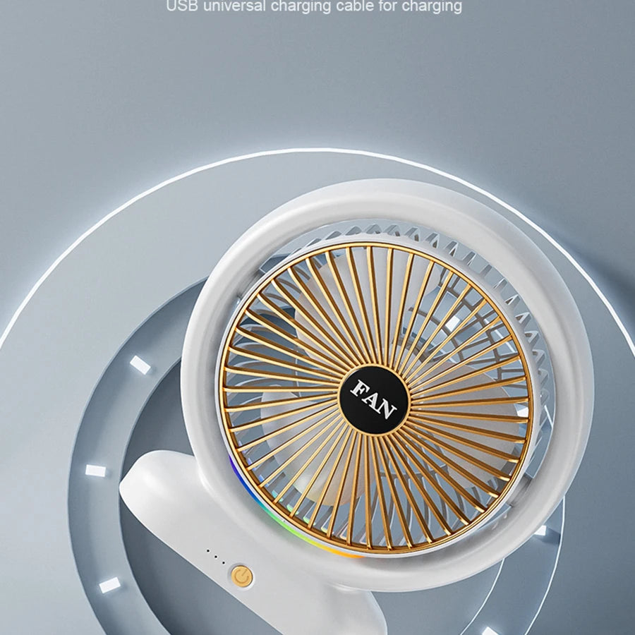 Multi-Angle USB Desktop Fan – Compact 5W Rotary Vane Cooling Fan USB Desktop Fan Axl