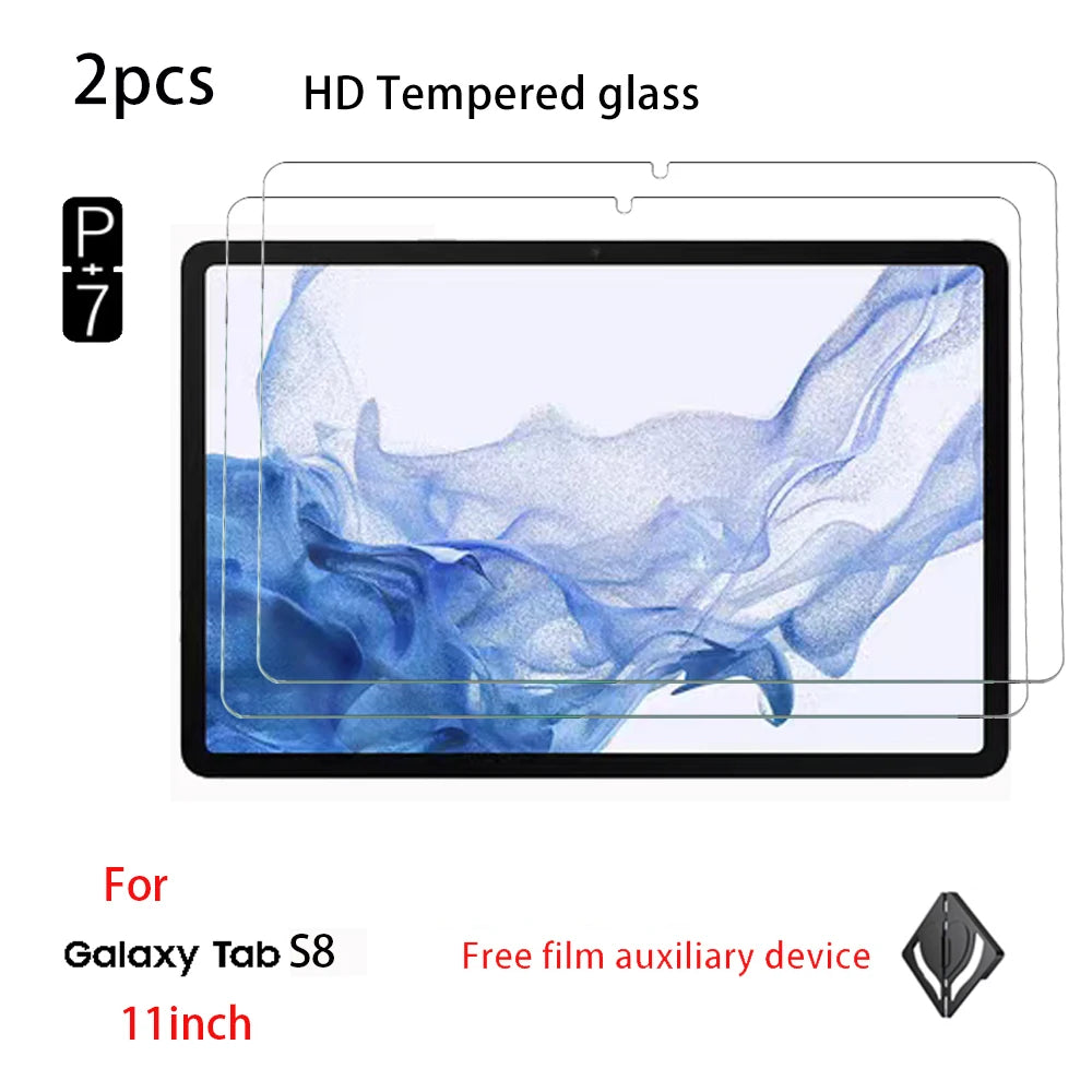 2-Pack Tempered Glass Screen Protector – Samsung Galaxy Tab S7 S8 S9 S11 Tablet Screen Protector Axl FOR S8 11 Inch