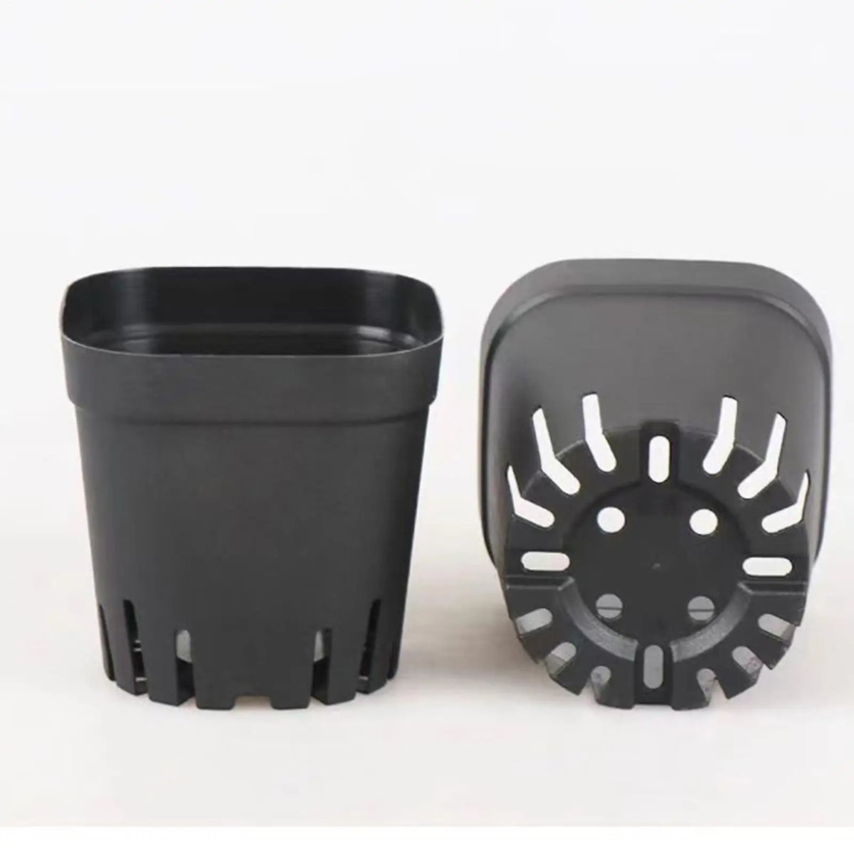 50-Pack Black Seedling Starter Pots with Drainage Holes Seedling Nursery Pots Axl