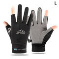 Ice Silk UV Gloves – Touchscreen Driving & Cycling Sun Protection Sun Protection Gloves Axl L Black