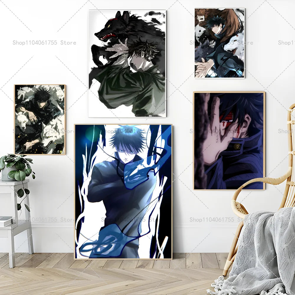 Anime Megumi Wall Poster – Self-Adhesive Waterproof Sticker Anime Wall Poster Axl