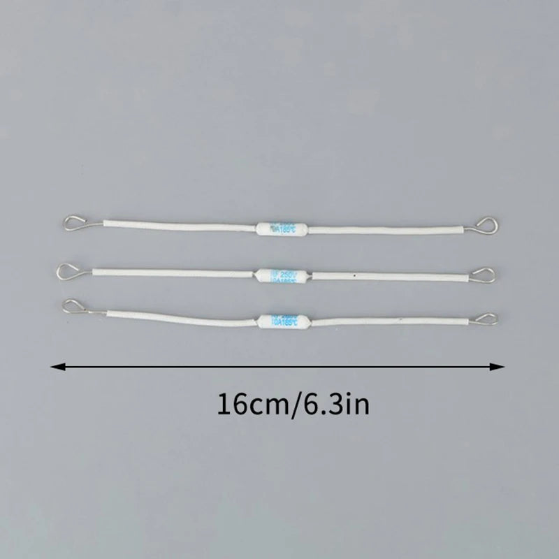 10-Pack RF250V 10A 185°C Ceramic Thermal Cutoff Fuse 250V Thermal Cutoff Fuse Axl