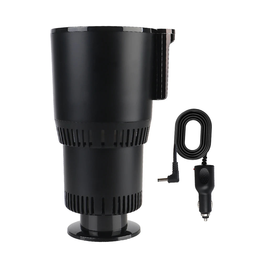 DC 12V Car Cup Holder Warmer & Cooler | Smart Temp Display Car Cup Warmer Cooler Axl black