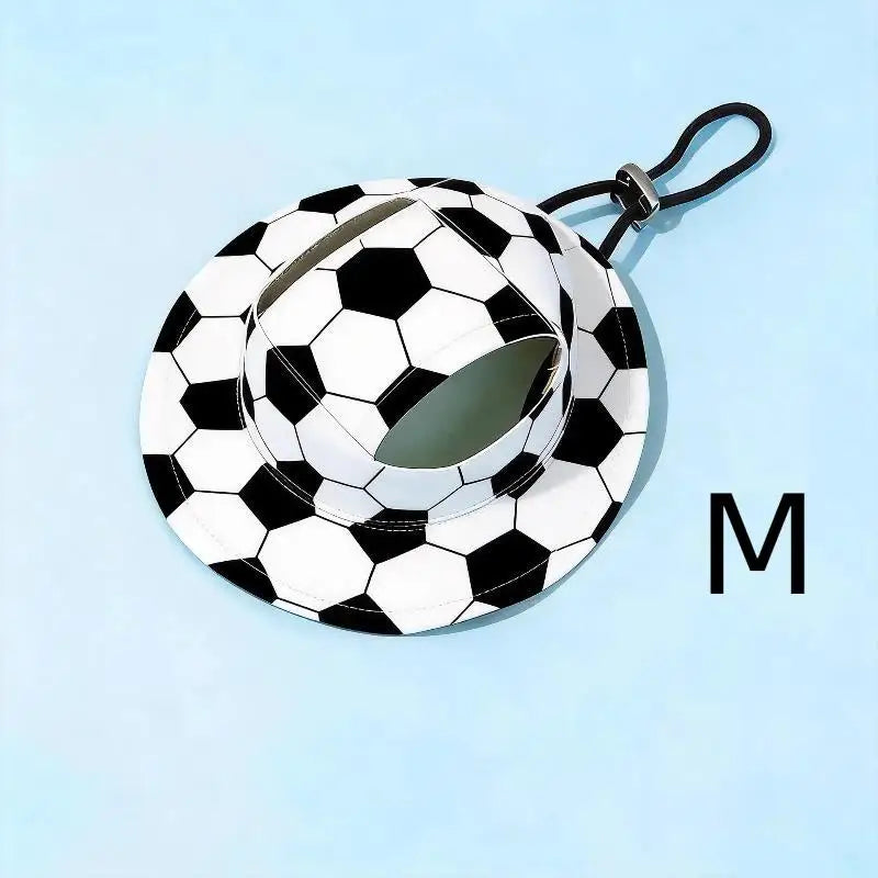 Pet Cowboy Hat with Ear Holes | Sun Hat for Cats & Small Dogs Pet Hat Accessory Axl soccer M