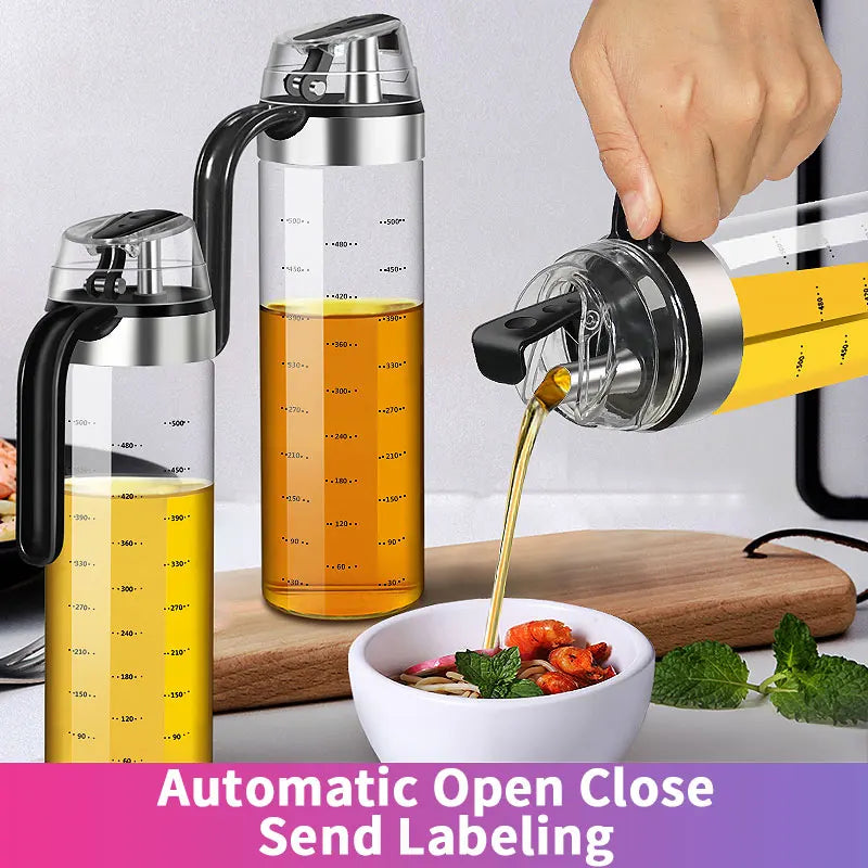 KEMORELA Glass Oil & Seasoning Dispenser Bottle | Drip-Proof Oil Dispenser Bottle Axl