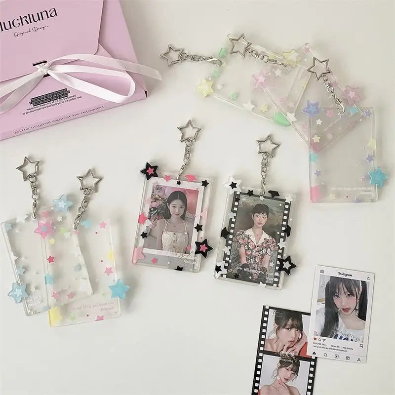 Star Photocard Holder 3 Inch – Acrylic Card Display Pendant Photocard Holder Axl
