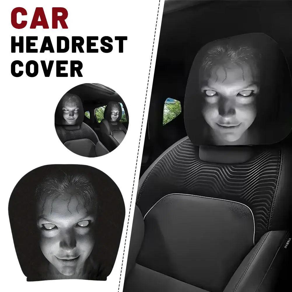 2-Pack Horror Design Car Headrest Covers – Universal Fit Car Headrest Covers Axl