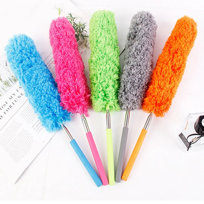Retractable Microfiber Duster – Extendable Long Handle Brush Retractable Duster Axl