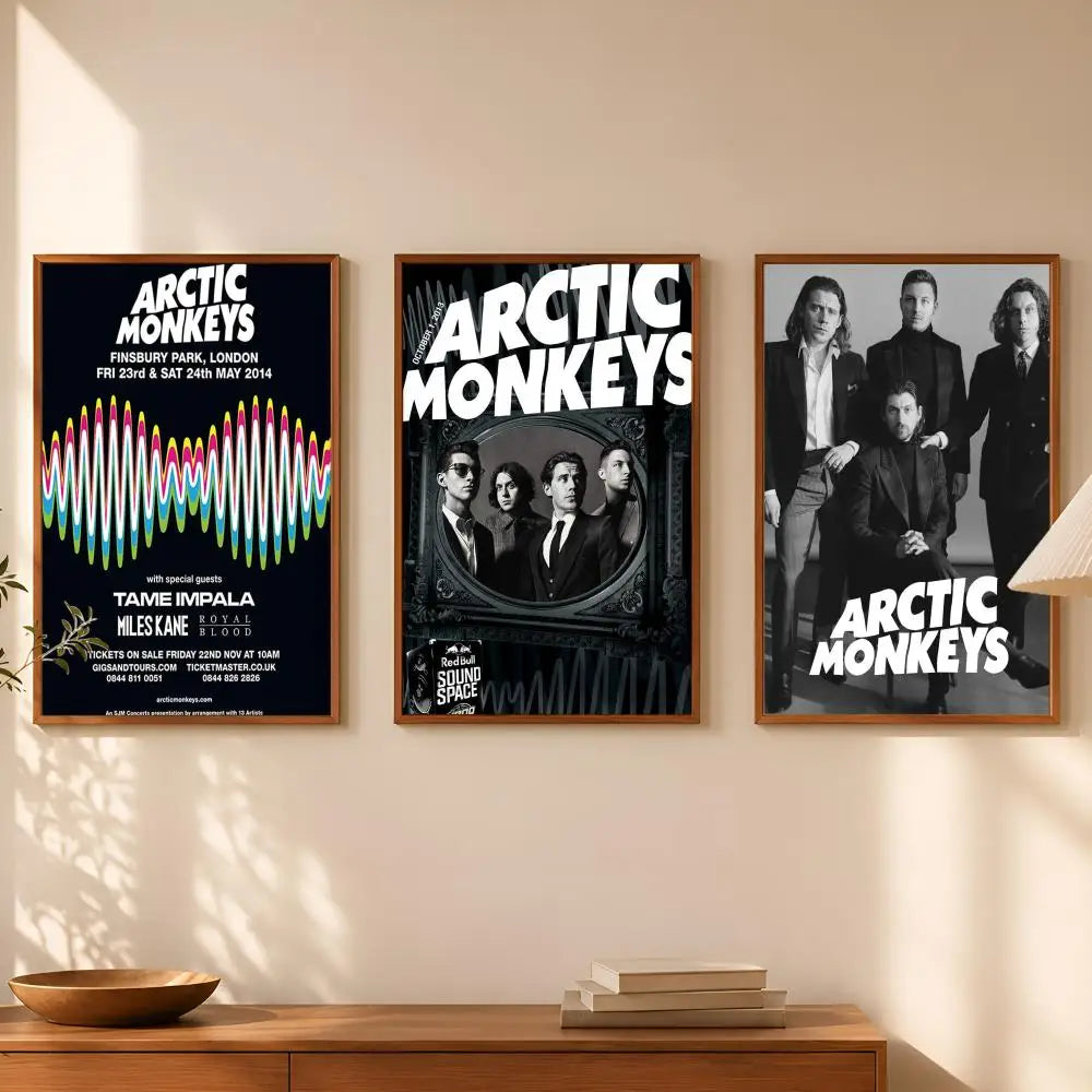 Arctic Monkeys Self-Stick HD Wall Art Poster | Waterproof Decor Music Wall Poster Axl