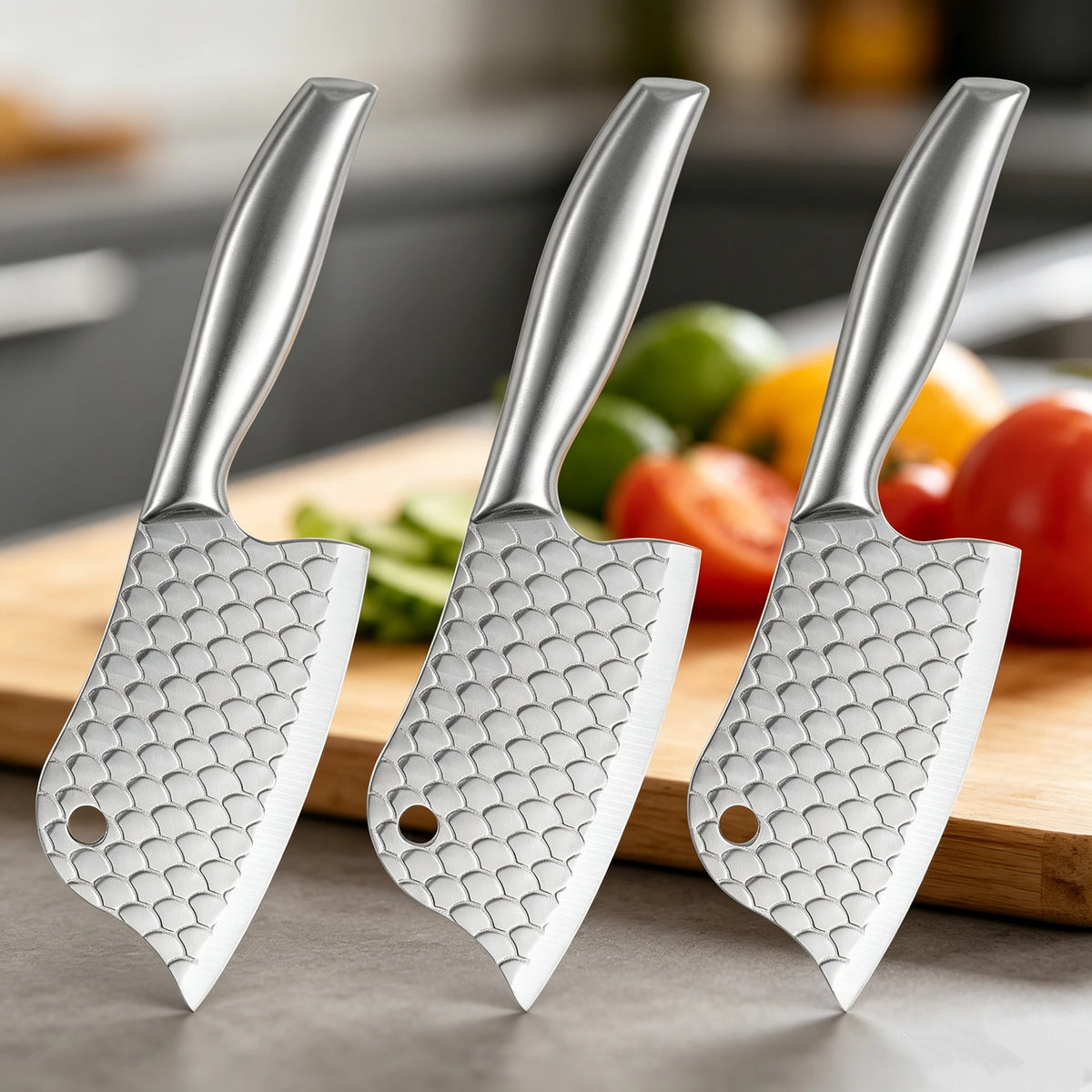 SHENJIU Forged Stainless Steel Utility Kitchen Knife Kitchen Utility Knife Axl 3pcs