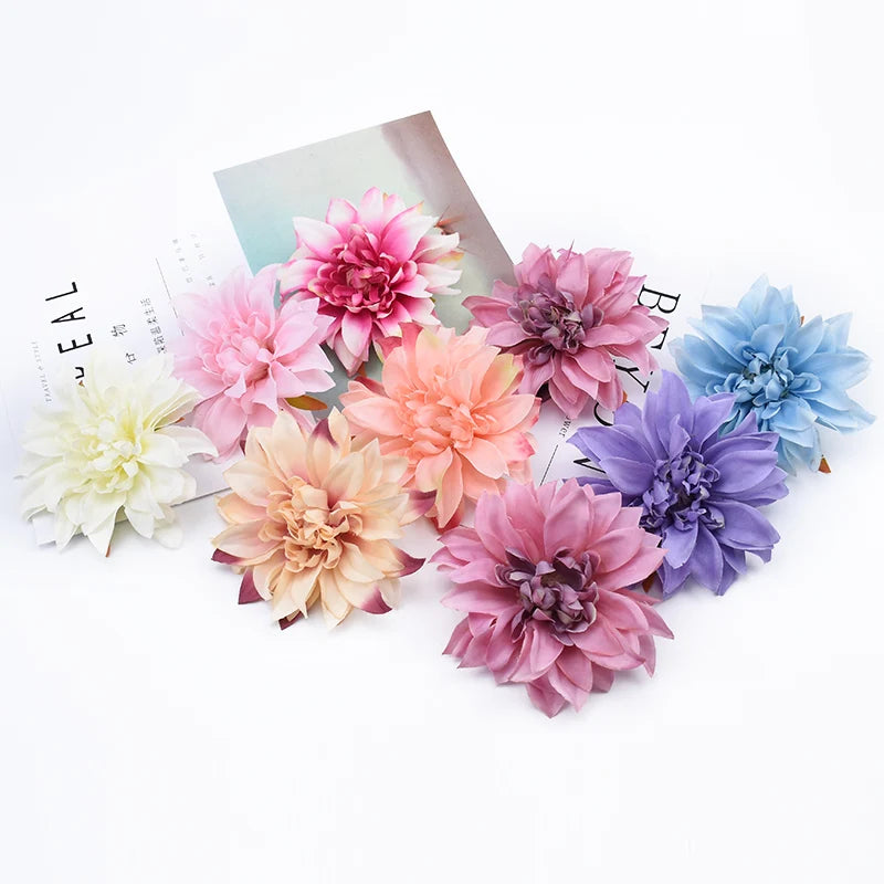 Silk Artificial Gerbera Flowers 10/20 Pcs – Wedding DIY Decor Artificial Flower Heads Axl