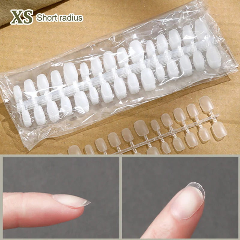 300 Pcs Matte & Clear False Nail Tips – Gel Extension DIY Kit False Nail Tips Axl A21
