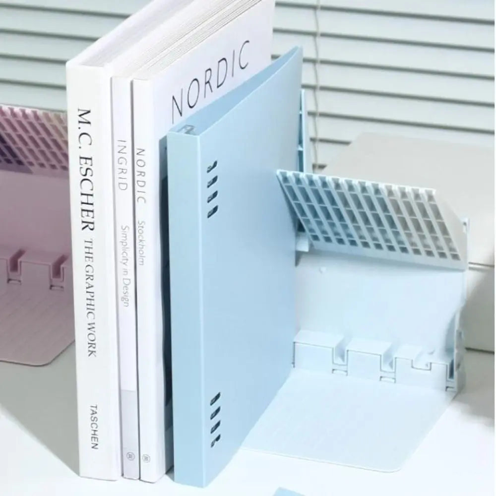 Piano Key Gradient Bookend – Decorative Desk Book Stand Decorative Bookend Axl