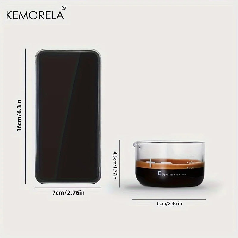 KEMORELA 60ml Espresso Shot Glasses – Clear Scale Measuring Cups Espresso Shot Glasses Axl
