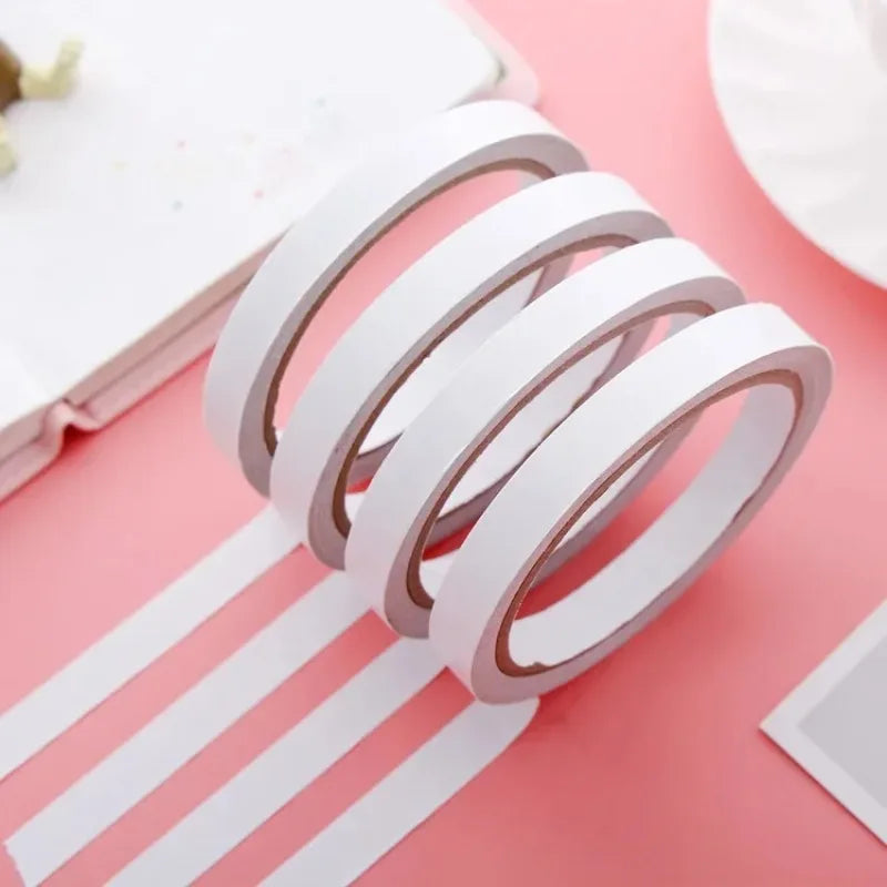 White Double-Sided Tape 1cm×120cm – DIY Craft Stationery 4pk Double-Sided Tape Axl 4pcs