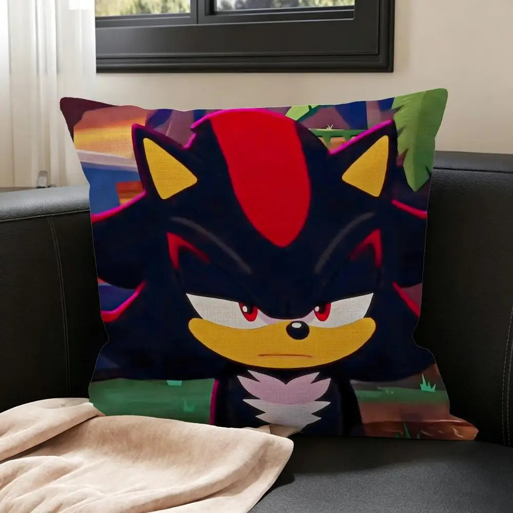 Anime Hedgehog Linen Cushion Cover | Sofa & Bedroom Decor Cushion Cover Axl