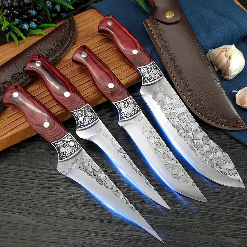 InLeung Hand Forged Boning Knife – Wood Handle Chef Knife Boning Knife Axl