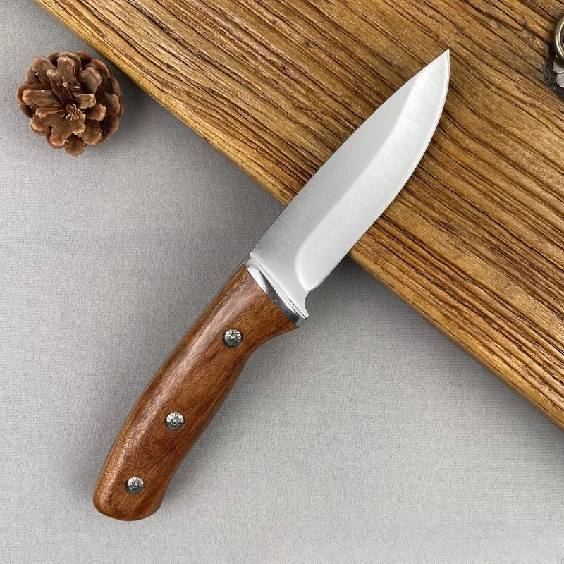 Handmade Forged Boning Knife – Stainless Steel & Rosewood Handle Boning Knife Axl