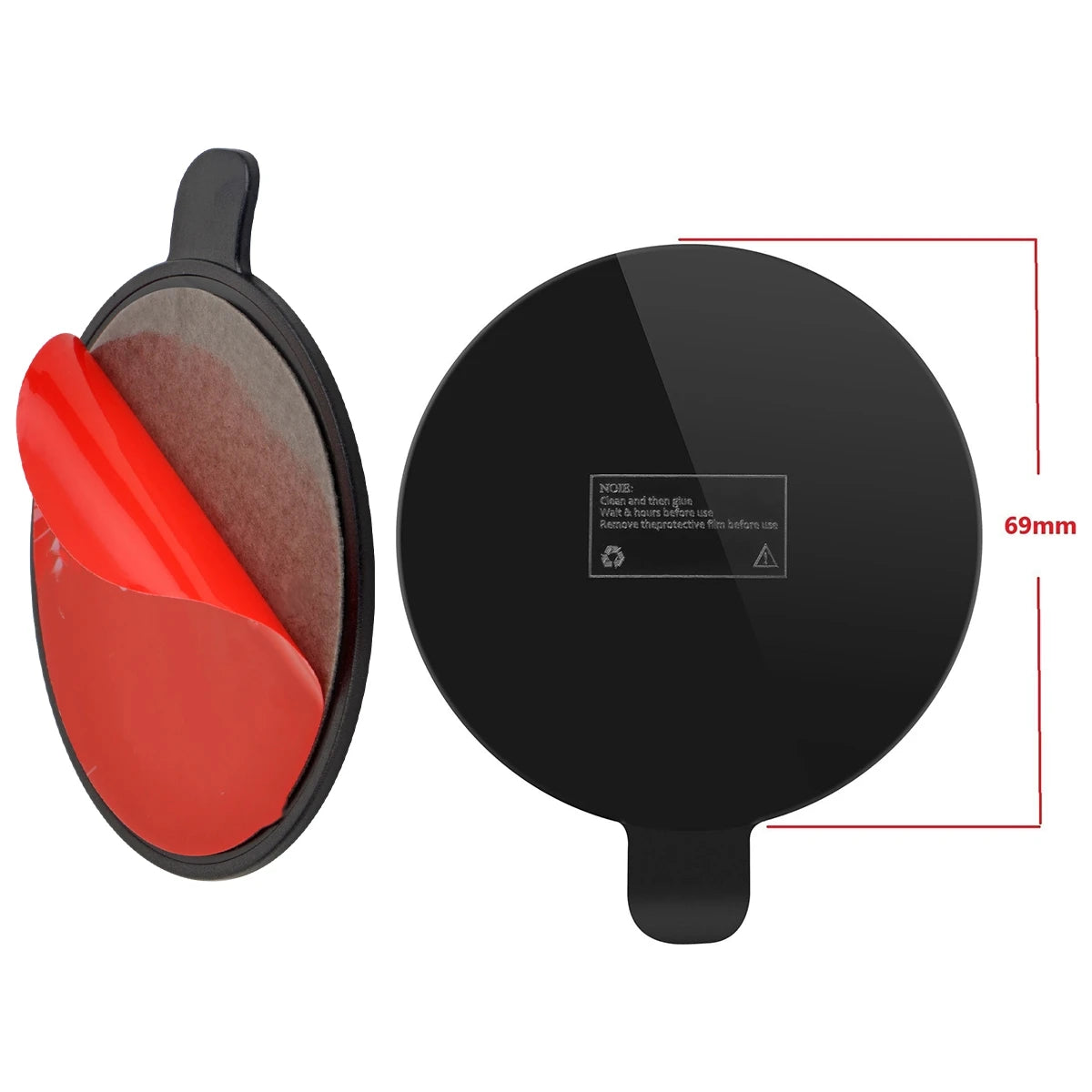 Universal Adhesive Dashboard Mounting Disk for Suction Cup Holder Car Mount Pad Axl 2PCS