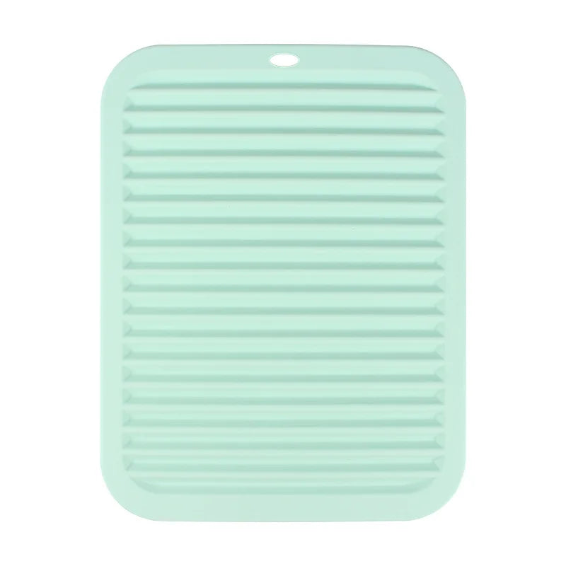 Silicone Draining Mat – Heat-Resistant Trivet & Placemat Silicone Kitchen Mat Axl Fresh Green